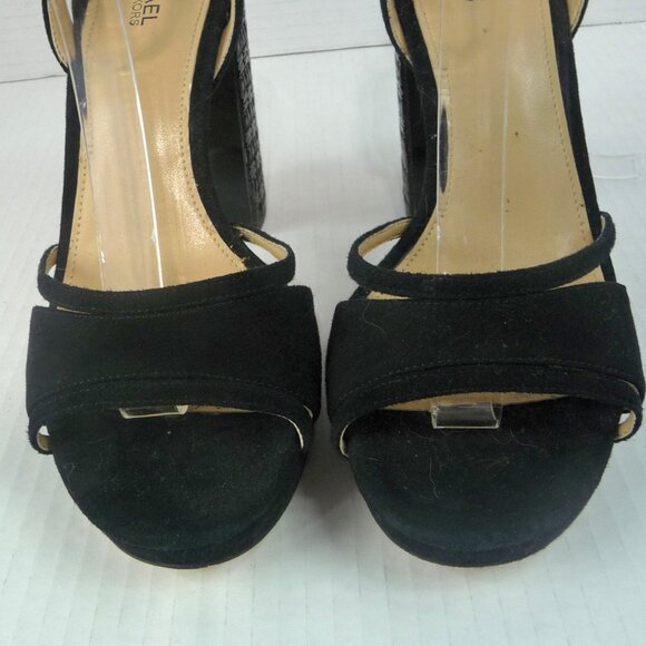 MK YOONIE SUEDE PLATFORM HEELS SIZE 7.5 - Picture 8 of 13